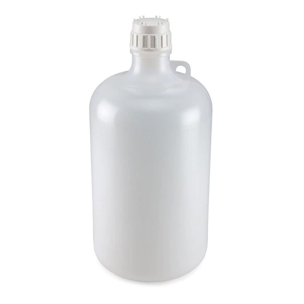 Globe Scientific 7072000, Diamond RealSeal LDPE Narrow Mouth Bottle with Polypropylene Screw Cap, 2 Liters