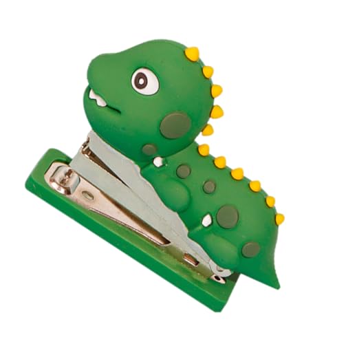 WOONEKY Dinosaur Stapler Portable Silicone Stapling Tool Stainless Steel Designed for Office and Home Paper Binding
