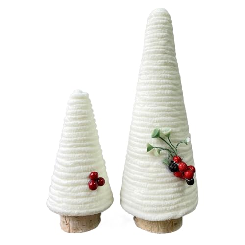 Árbol De Navidad Pequeño | 2 Piezas Cartel Navideño para Mesa - Centro De Mesa Festivo para Hogar Rústico Esquina De Chimenea Invernal,Decoración Interior para Fiestas