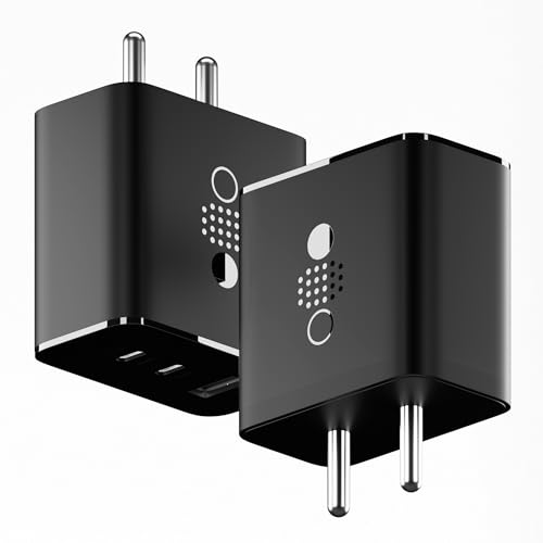 Image of AILKIN 65W Gan Trio Charger Adapter,3 Port USB Type C to A Fast Wall Charging Compatible with Nothing CMF Phone 1 /Nothing Phone 2 /2a /2a Plus /3a /3a Plus /Tablet /Samsung Galaxy S24 /S25 Series & More