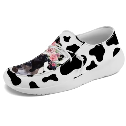 Quorax Slip-on Shoes Women Cow Loafers Walking Shoes Gifts for Women Men3