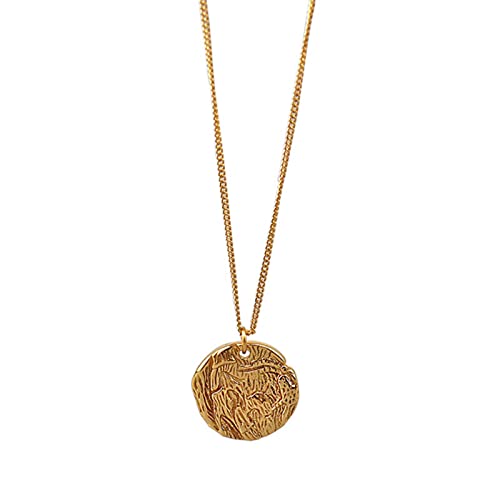 Collier en argent sterling 925 : fini les bijoux ternes avec ce portrait irrégulier punk or