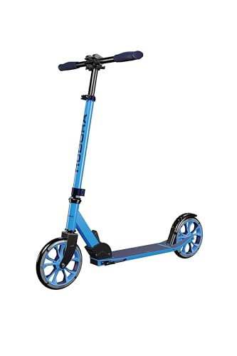 HUDORA Scooter Up 200 - Geräuscharmer Aluminium-Roller für bis zu 100kg - Höhenverstellbarer & zusammenklappbarer Tretroller - Ruckelfreier Kick-Scooter für Kinder/Jugendliche & Erwachsene