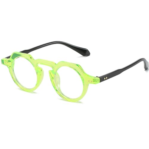 Lunettes de soleil rondes légères contre l'éblouissement à verres clairs
