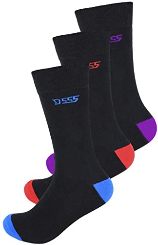 Image of D555 Duke Big Mens Luxury Cotton Socks 3 Pair Multipack Size 11/13 14/16 KS23112 (11)