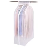 アストロ 衣類カバー 半透明 マチ付き ワイド 高さ(長さ)90cm 洗える 洋服カバー 衣装カバー 清潔 衛生的 底閉じタイプ まとめて収納 821-24