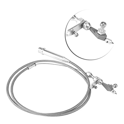 Car Kickdown Cable, 700R4 Braided Kickdown Cable Transmission Detent For Gm #TOP6