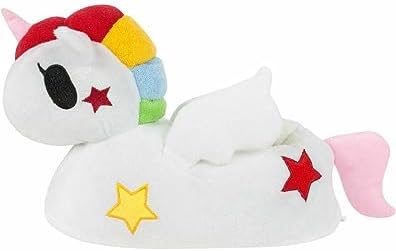 3D Cartoon Unicorn Animal Novelty Soft Plush Women's Slip-On Slippers | Image 3