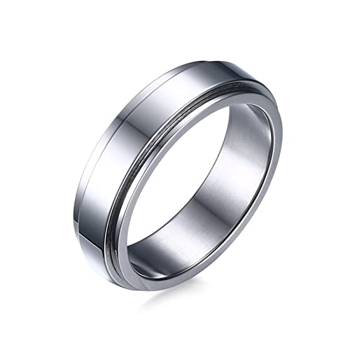 Epinki Spinner Ring, Edelstahl Ringe für Herren Damen Vintage...