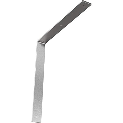 Ekena Millwork BKTM02X18X18HASS 2-Inch W x 18-Inch D x 18-Inch H Hamilton Bracket, Stainless Steel