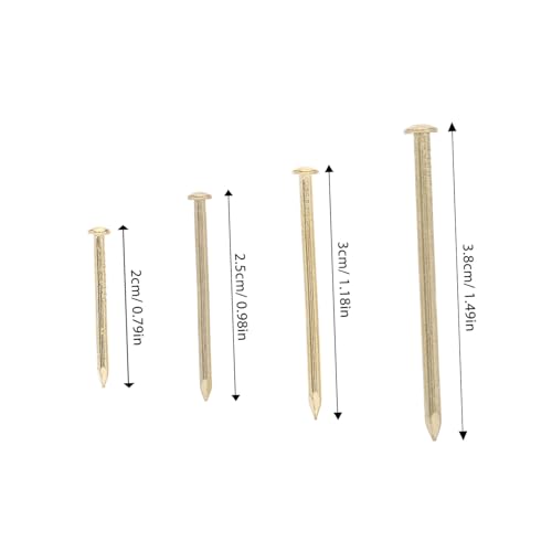 Image of 1set Wall Mount Nails Assortment Kit Hanging Hardware for Boards Picture Frames Multi-Specification Nails for Home Decor Projects Efficient Storage Tool Box Included