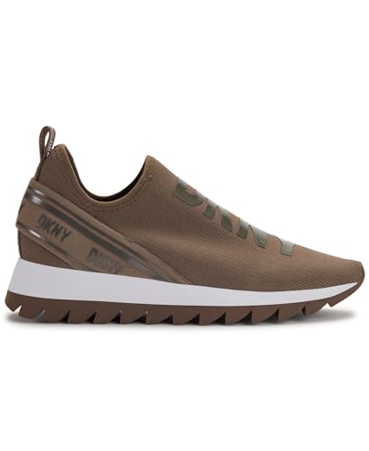 Image of DKNY Women's Abbi Knit Slip on Sneaker with Logo