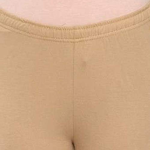 Image of BIBA Womens Coated Leggings (Camel Large)