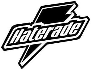 Haterade JDM Funny Decal Vinyl Sticker|Cars Trucks Vans Walls Laptop| Black |5.5 x 4.25 in|DUC078