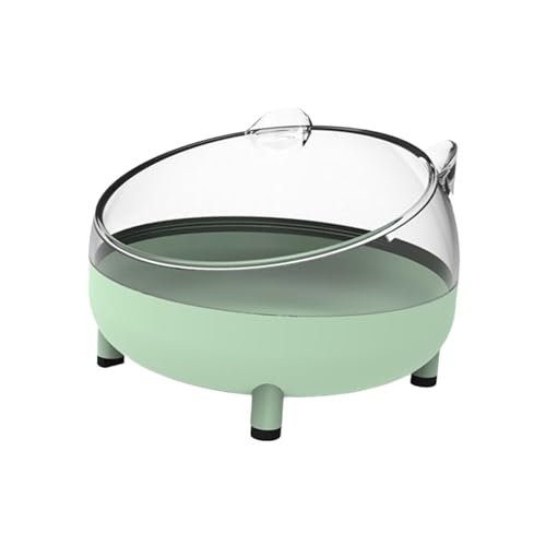Pugermering Salle de Bain pour Petits Animaux, Bac à Sable pour Hamsters, Baignoire, Bac à Sable, Sauna pour Chinchillas, Souris et Hérissons, Vert Clair