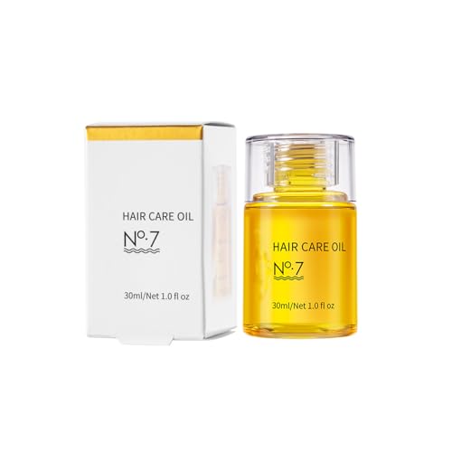Aceite Capilar No.7 para Cabello Dañado - 30ml Sérum Reparador Reduce Pérdida de Cabello, Rotura y Encrespamiento, Fortalece el Cabello Fino para un Brillo Suave y Saludable (30ml)