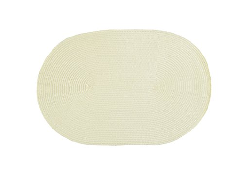 Stuco Trends Textiles 4er Pack, Tischset Polypro oval Ecru/ca.30x45 cm / 100% Polypropylen – Ansicht 1