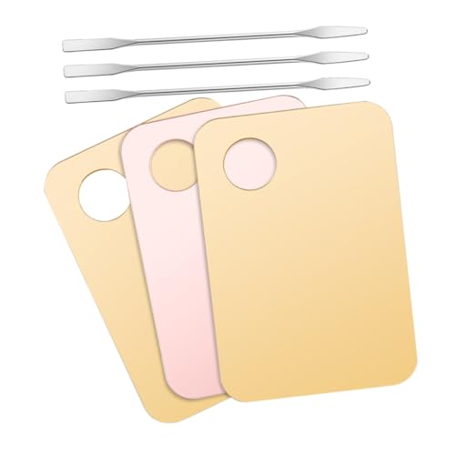 BESTYASH Complete Makeup Palette Kit with Blender Tray 6pcs Palette Mixing Spatulas Ideal for Pigment Mixing