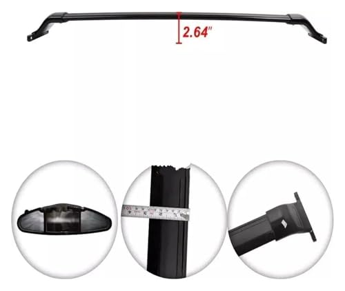 Barras de techo para Maxus D90 coche barras transversales negras LDV 5