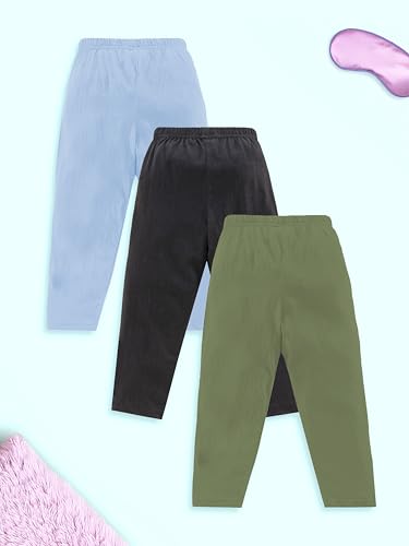 Image of KiddoPanti Boys Solid Pyjama Pant | 100% Soft Cotton Single Jersey | Comfortable Fit with Elastic Waistband & Single Front Pocket | Kids Track Pant