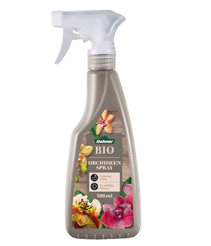 Dehner Bio Orchideen Spray, hochwertiger Flüssigdünger, Dünger für Orchideen, Pflanzenstärkungsmittel, 500 ml, bunt