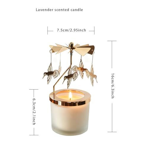 Lavender Scented Candle Carousel Rotary Holder - image 2