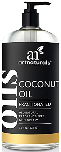 artnaturals Premium Fractionated Coconut Oil - (16 Fl Oz / 473ml) - 100% Natural & Pure – Carrier...