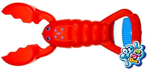 JA-RU Lobster & Shark 13.5" Jaw & Claws Plastic Sand Digger Grabber Toy for Beach, Snow, Sandbox, Bathtub & Pool - Kids Toddler Toy 4009