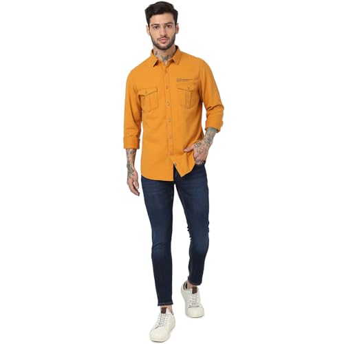Image of Spykar Blue Slim Fit Mid Rise Jeans for Men
