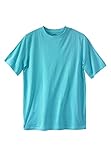 KingSize Men's Big & Tall Shrink-Less™ Lightweight Crewneck T-Shirt - Big - 10XL, Maui Blue
