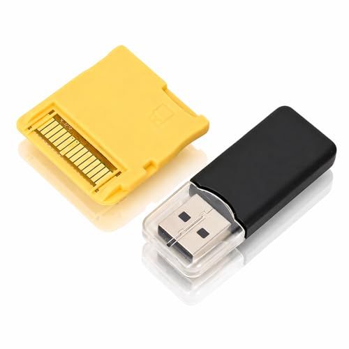 Decumeby 2025 Flash Cart for 2DS 3DS 3DS XL NEW NEW XL 2DS Game Console, Video Game Flash Memory Card with Card Reader, Fat Format (Gold)