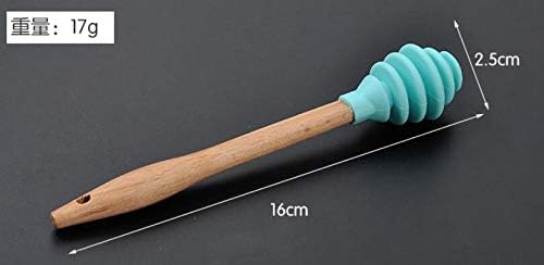 Miniatura 4 de Paquete de 2 cucharas de silicona para mezclar miel, agitador de mezcla de miel, herramienta de cocina (entrega de color aleatorio)