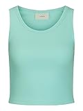Passform Regulär JACK&JONES Damen JXFALLON STR SL Rib TOP JRS NOOS Tanktop, Aruba Blue, L