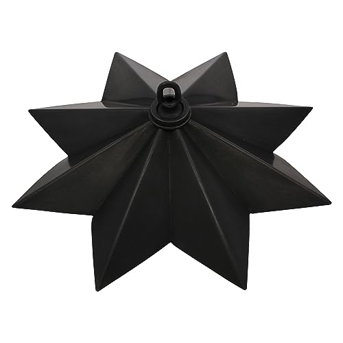 Image of RCH Hardware CN-BR11H-310 Brass Modern Star Ceiling Canopy, 12.2 Inch, Oil Bronzed Black
