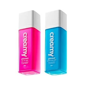 Kit Gel Clareador Antiacne Creamy Ácido Mandélico 30g + Ácido Glicólico 10% AHA
