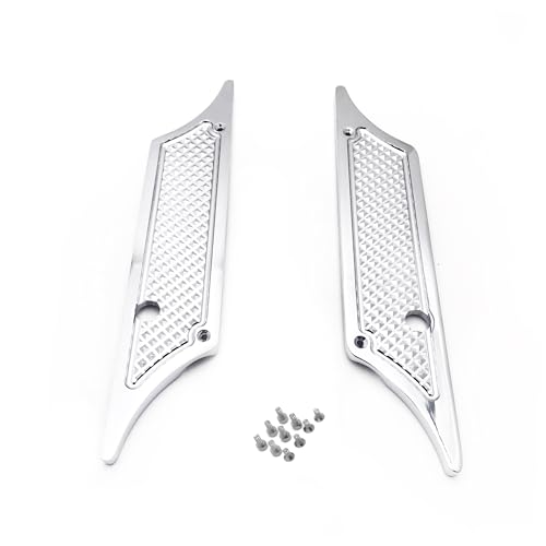 Compatible con cubiertas de pestillo de alforjas cromadas Billet para H-D Street Glide 1993-2013 miniatura 1