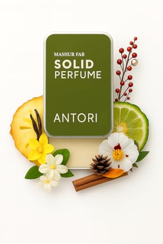 Image of MASHURFAB Solid Wax Perfume for Men & Women | Alcohol-Free Unisex Fragrance Balm | Long-Lasting & Travel-Friendly Cologne | Ideal Gift Set (ANTORI)