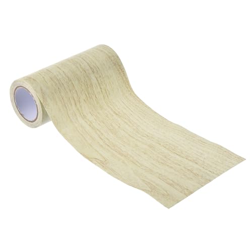 Image of PATIKIL Wood Grain Repair Tape 4.7 inch X15', Self Adhesive Realistic Textured Repair Tape Patch for Floor Door Table Cabinets Desk, Grey Oak
