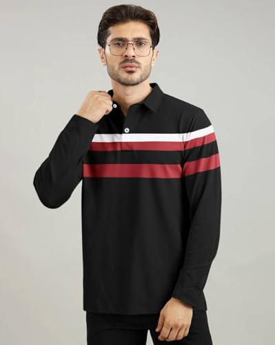 Image of AUSK Men Polo T-Shirt || Full Sleeves Polo T Shirts for Men || Mens T-Shirts