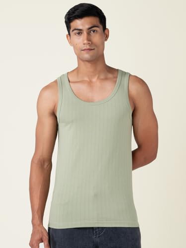 Image of DAMENSCH Anti-Bacterial Anti Odour Soft Pinstripe Cotton Vest