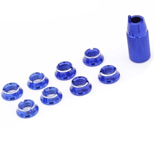 Interruptor de transmisor azul con tuerca fija y llave para radiocontrol T8FG T14SG T18sz T16sz