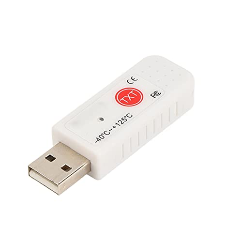 YOUTHINK Registrador de Termômetro de Computador Usb PC Usb Temperatura Sensor de Temperatura Dupla Termômetro Registrador para Ambientes Internos Com Ampla Gama de Aplicações e Configuração de