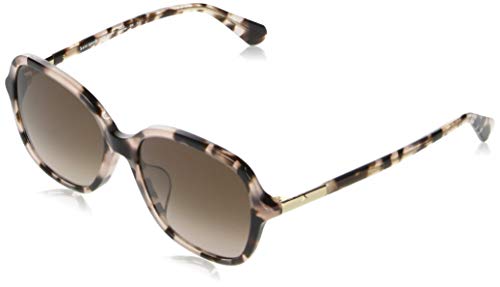 Kate Spade New York Women's Brylee/F/S Rectangular Sunglasses, Pink Havana, 56mm, 17mm