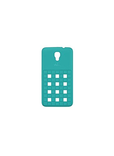 Wiko Damier Coque en Silicone Bloom Turquoise