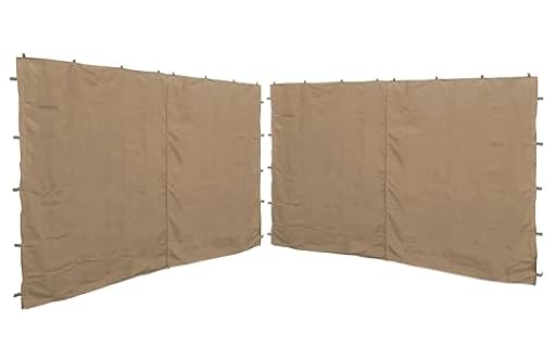 QUICK STAR 2 Paneles Laterales con Cremallera 400/300x197cm para pabellones 3x4m Pared Lateral Beige RAL 1001 | Ya disponible en tu tienda friki favorita! En mundofriki.es!