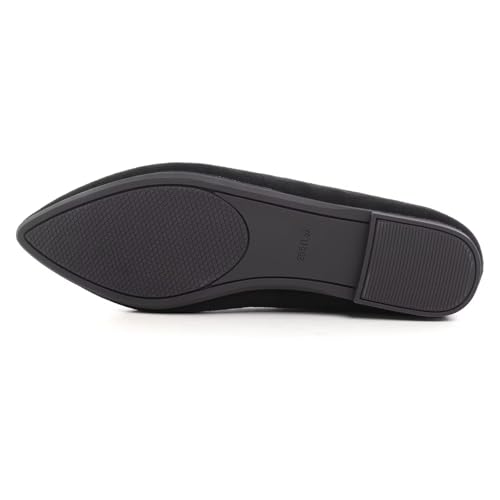 Image of Dear Time Women's Pointed Toe Ballet Flats Simple Casual Office Work Flats Slip-on Comfortable Shoes