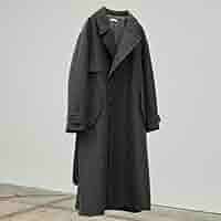 Amazon.co.jp: リドム LIDNM WOOL CHECK TRENCH COAT M