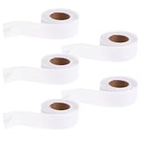 Gadpiparty 5 Rollen Fischgräten Saumband 3,5cm X 5m Weiß Polyester Saumband zum Nähen von Brautkleidern Rocksaumstreifen mit Stäbchenkonstruktion für Rutschfesten Halt und Präzise