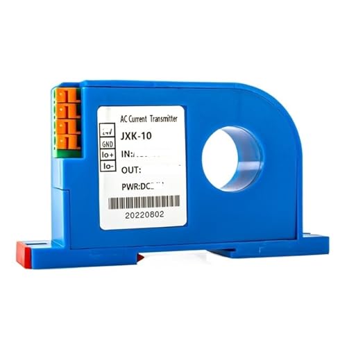 AC/DC Current Transmitter DC12V 0-600A 22mm Hole Current Transmitter 4-20ma 0-10V RS485 DC Current Transmitter AC Current Sensor Transducer(DC 0-600A Input,DC 1-5V Output)