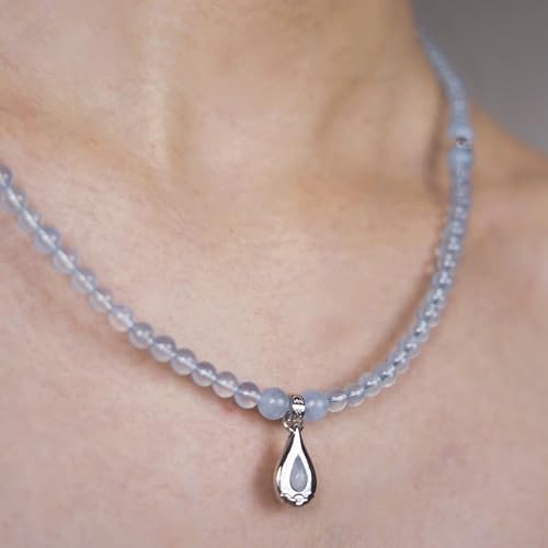 Image of Five Elements 18K Gold Vermeil 3 Layered Crystal Gemstone Beads Bracelet & Necklace for women Solid 925 Sterling Silver 18K Gold or White Gold Plated jewelry